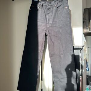 Levi's Women's Straight Ribcage Black Jeans